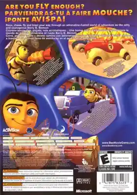 Bee Movie Game (USA) box cover back